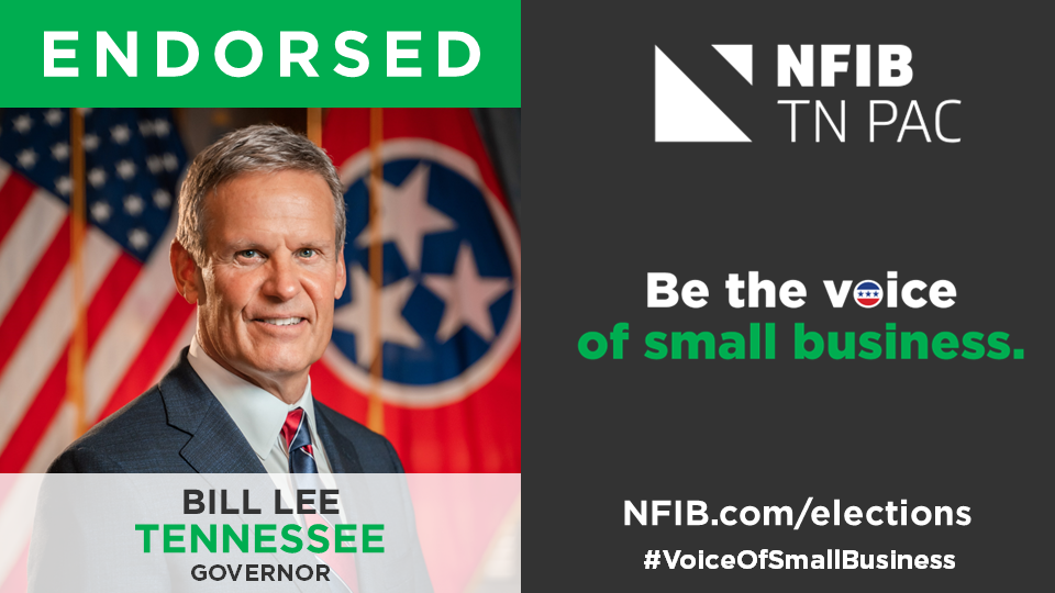 NFIB Tennessee PAC Endorses Bill Lee for Second Term as Governor